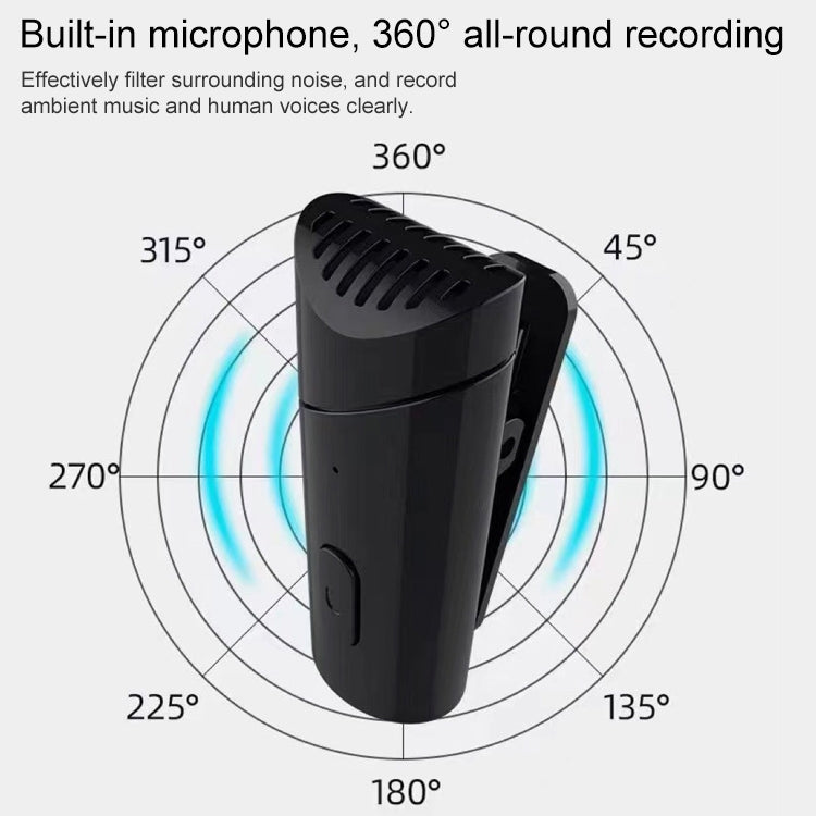 MY-M6 8 Pin Port Portable Smart Noise Reduction 2.4GHz Wireless Microphone with Clip, 8 Pin - HoMEdemic™ 