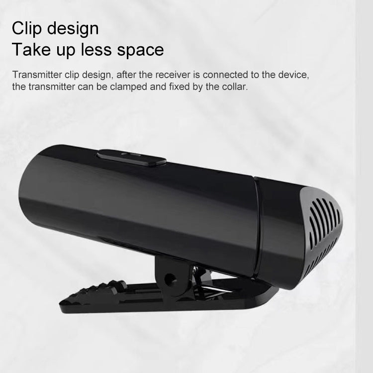MY-M6 8 Pin Port Portable Smart Noise Reduction 2.4GHz Wireless Microphone with Clip, 8 Pin - HoMEdemic™ 