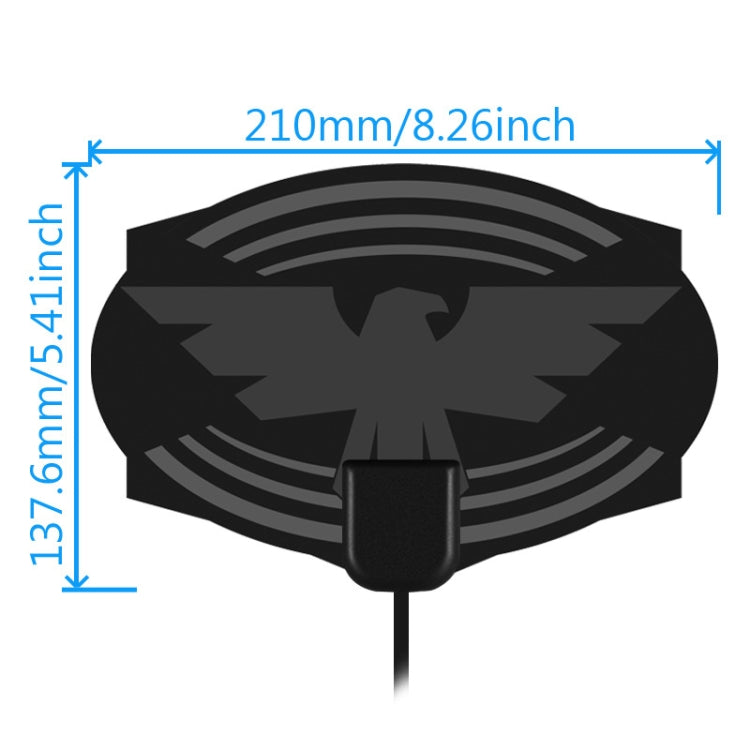MYC-HDTV049 25dB 4K HDTV Antenna, Reception Range: 150 Miles, MYC-HDTV049 - HoMEdemic™ 