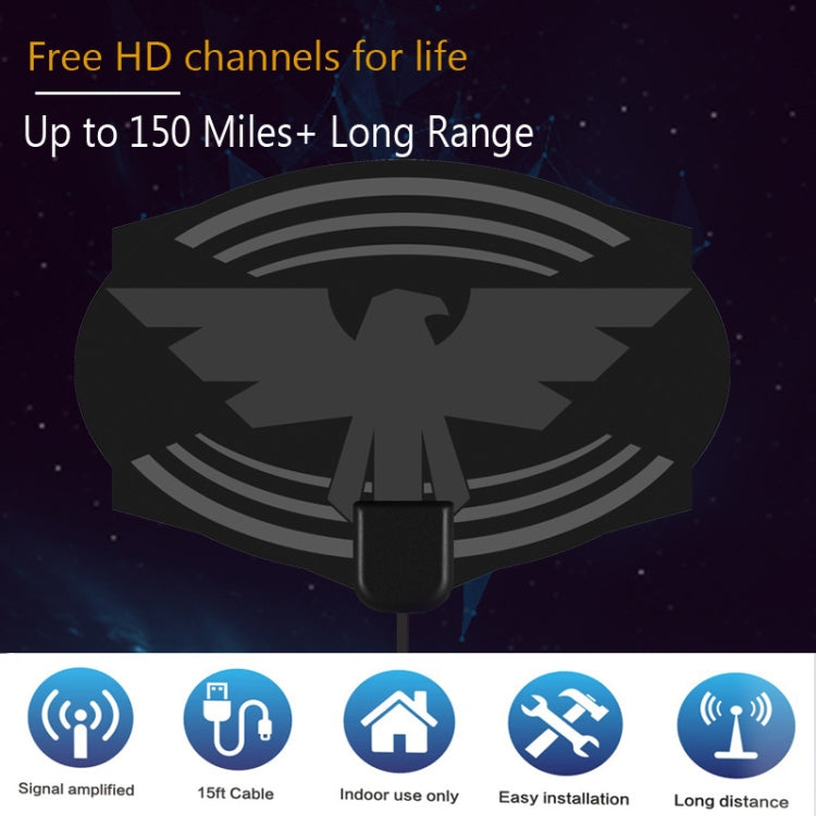 MYC-HDTV049 25dB 4K HDTV Antenna, Reception Range: 150 Miles, MYC-HDTV049 - HoMEdemic™ 