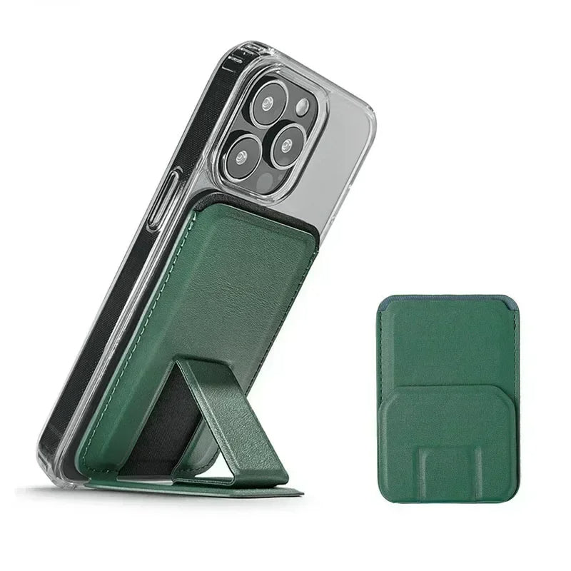 MagSafe Leather Wallet Case with Hidden Stand for iPhone 15/14/13 Pro Max - HoMEdemic™ 