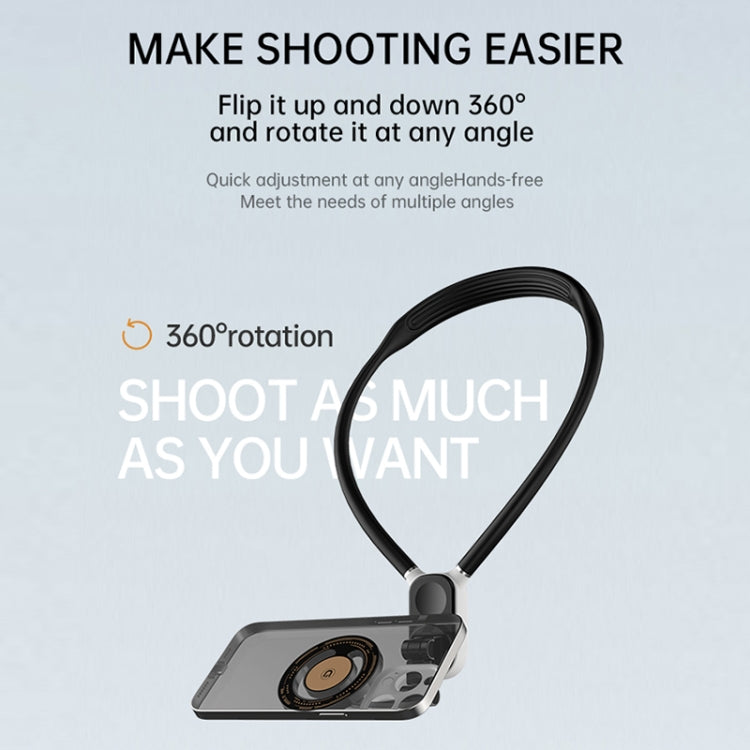 Magnetic Hanging Neck Holder For Mobile Phones/Action Cameras(Star Light Color) - HoMEdemic™ 