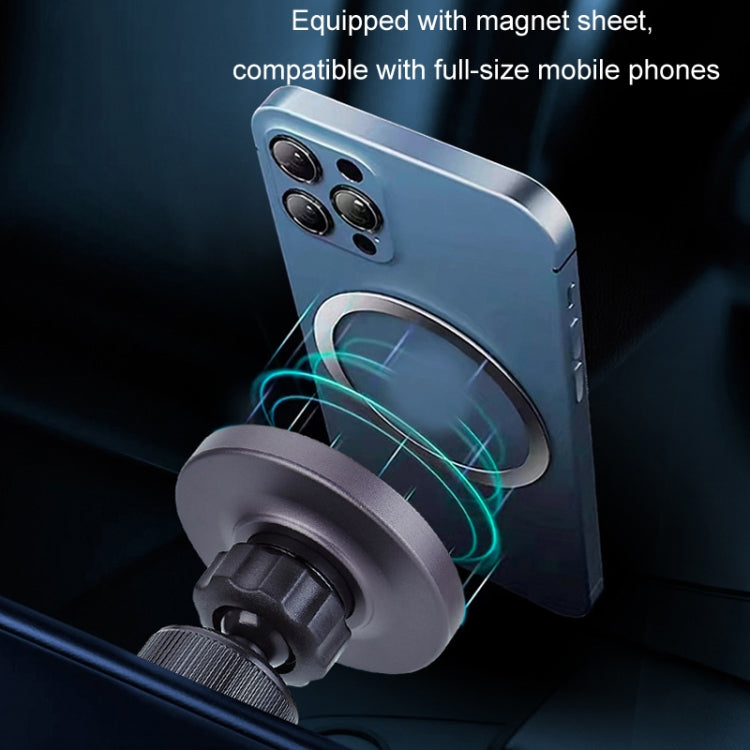 Magsafe 15W Magnetic Colorful Light Wireless Charging Mobile Phone Holder, Color: A9 Adhesive Dark Gray - HoMEdemic™ 