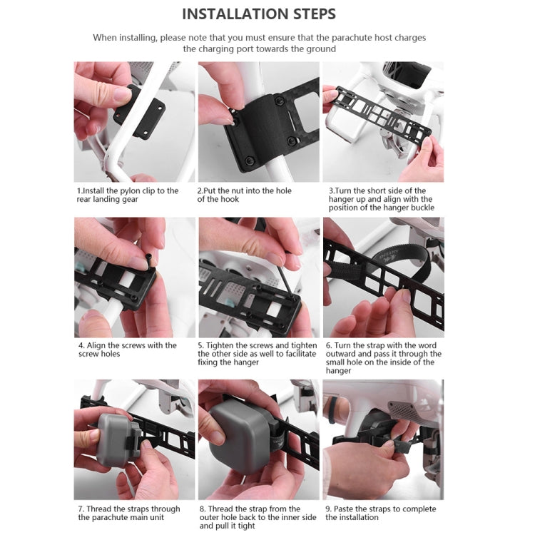 Manti 3 Plus Parachute for DJI Phantom 2 / 3 / 4 Improve Safety Slow Down Fall Speed Accessories - HoMEdemic™ 