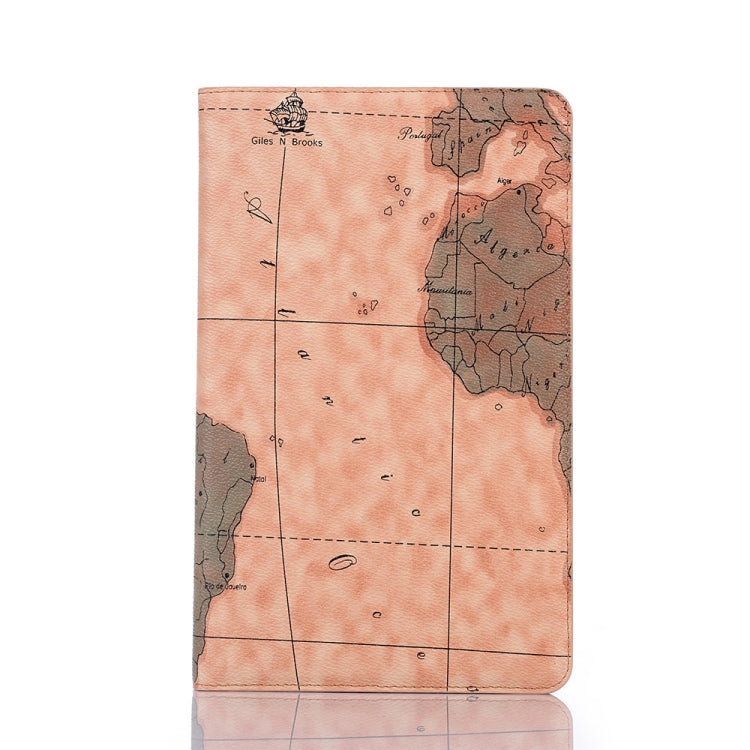 Map Texture Horizontal Flip Leather Case for Galaxy Tab A 10.1 (2019) T510 / T515,  with Holder & Card Slots & Wallet, Random Texture Delivery, For Galaxy Tab A 10.1 (2019) - HoMEdemic™ 