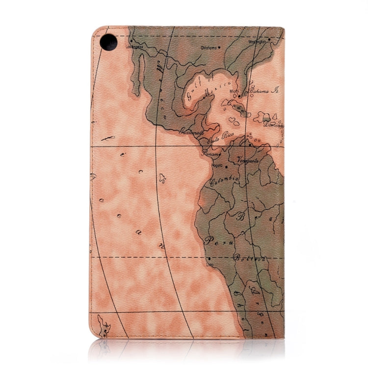 Map Texture Horizontal Flip Leather Case for Galaxy Tab A 10.1 (2019) T510 / T515,  with Holder & Card Slots & Wallet, Random Texture Delivery, For Galaxy Tab A 10.1 (2019) - HoMEdemic™ 