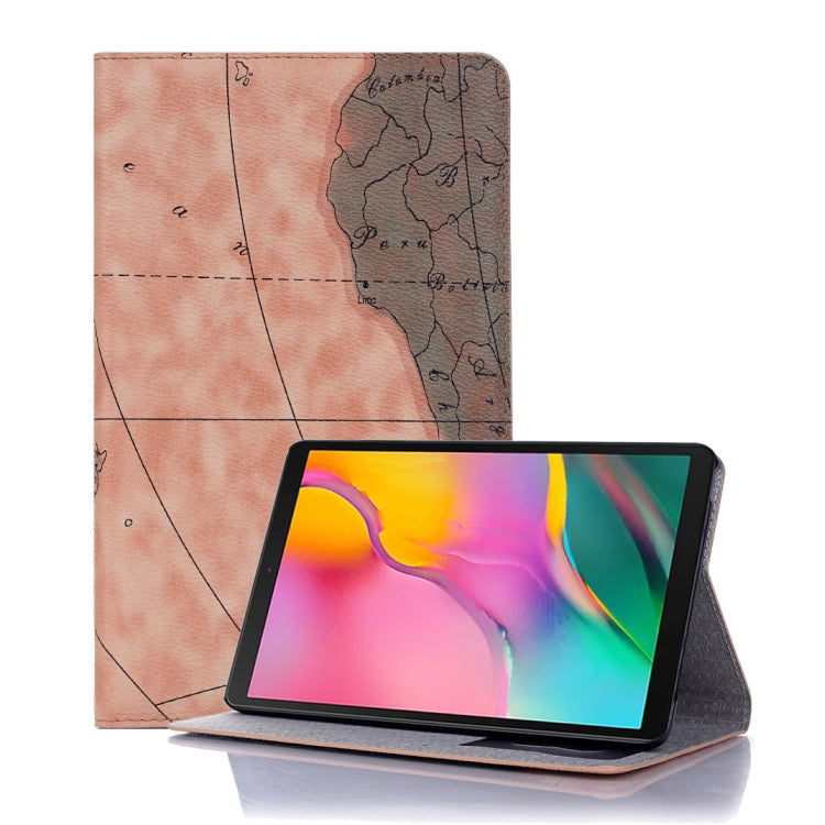 Map Texture Horizontal Flip Leather Case for Galaxy Tab A 8 (2019) P200 / P205,  with Holder & Card Slots & Wallet, Random Texture Delivery, For Galaxy Tab A 8 (2019) - HoMEdemic™ 