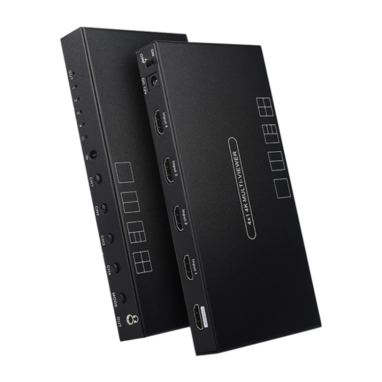 Measy MV4341 4K 30Hz 4 In 1 Out HDMI Quad Screen Splitter, Plug Type: EU Plug (Black) - HoMEdemic™ 