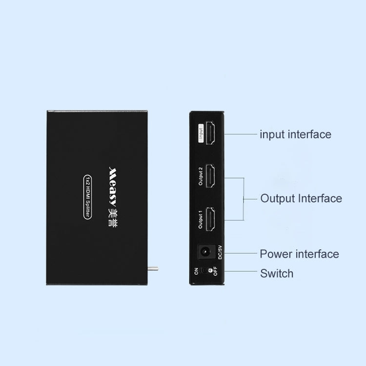 Measy SPH102 1 to 2 HDMI 1080P Simultaneous Display Splitter(AU Plug) - HoMEdemic™ 