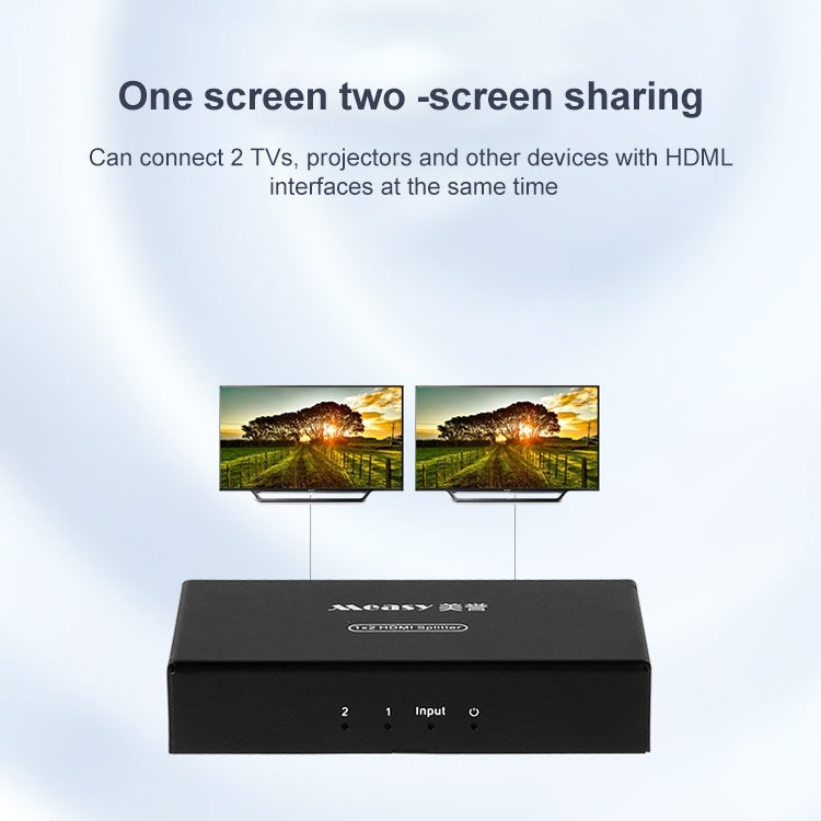 Measy SPH102 1 to 2 HDMI 1080P Simultaneous Display Splitter(EU Plug) - HoMEdemic™ 