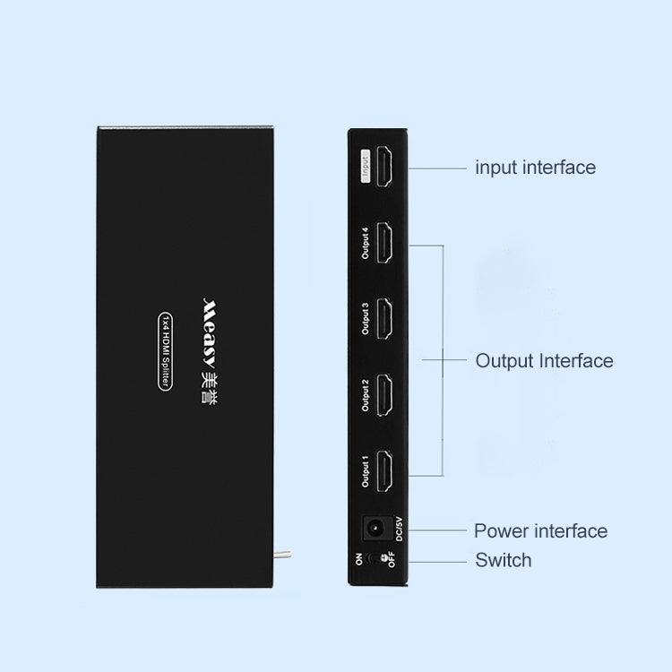 Measy SPH104 1 to 4 4K HDMI 1080P Simultaneous Display Splitter(AU Plug) - HoMEdemic™ 