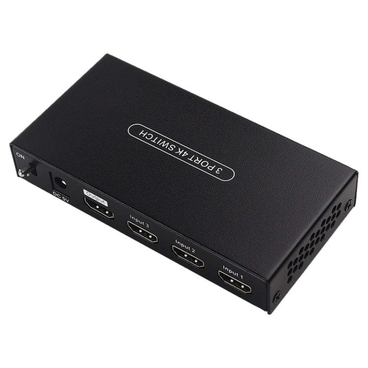 Measy SWH4631 4K 60Hz 3 In 1 Out HDMI Converter Switcher, Plug Type: EU Plug (Black) - HoMEdemic™ 