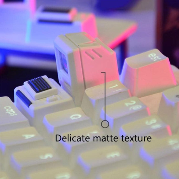 Mechanical Keyboard MAC Retro Light Transmission Keycap(Black) - HoMEdemic™ 