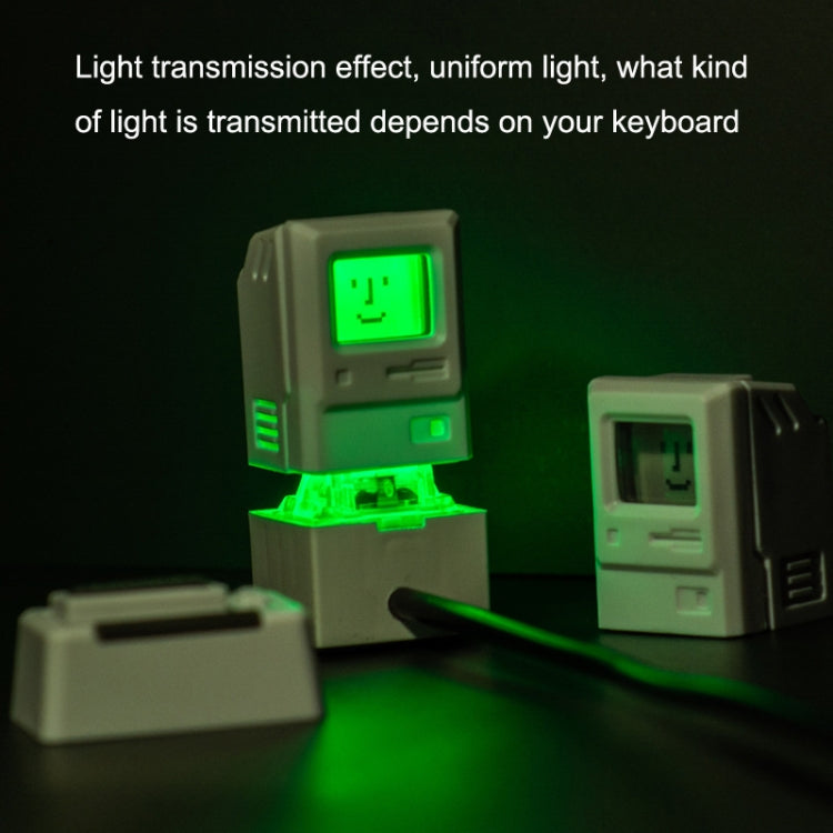 Mechanical Keyboard MAC Retro Light Transmission Keycap(Black) - HoMEdemic™ 
