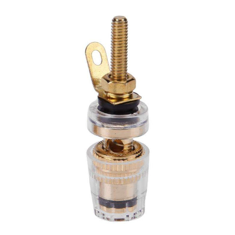 Medium Extended Transparent Terminal Block 4mm Banana Socket Audio Amplifier Junction Post(Black) - HoMEdemic™ 