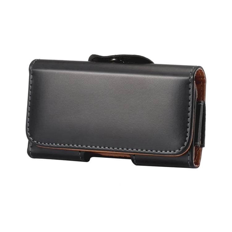 Men Glossy Texture Portable Mobile Phone Back Buckle Transverse Sleeve Waist Pack Leather Case for 6.3 Inch or Below Smartphones - HoMEdemic™ 