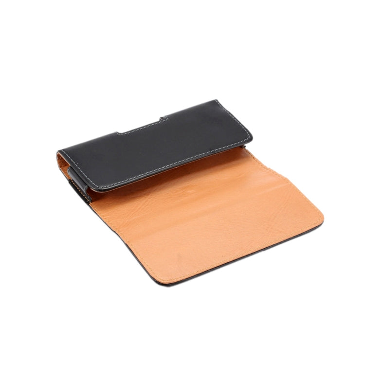Men Glossy Texture Portable Mobile Phone Back Buckle Transverse Sleeve Waist Pack Leather Case for 6.3 Inch or Below Smartphones - HoMEdemic™ 