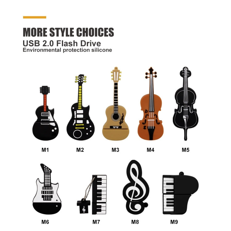 MicroDrive 16GB USB 2.0 Music Note U Disk, 16GB - HoMEdemic™ 