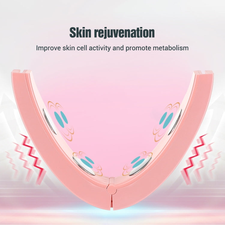 Microcurrent EMS Face Thinning Instrument Red Blue Light Skin Rejuvenation Beauty Instrument(Pink) - HoMEdemic™ 