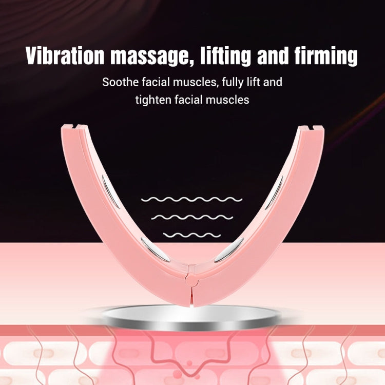 Microcurrent EMS Face Thinning Instrument Red Blue Light Skin Rejuvenation Beauty Instrument(Pink) - HoMEdemic™ 