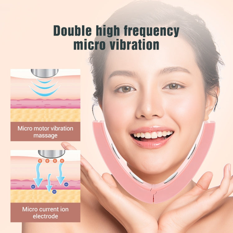 Microcurrent EMS Face Thinning Instrument Red Blue Light Skin Rejuvenation Beauty Instrument(Pink) - HoMEdemic™ 