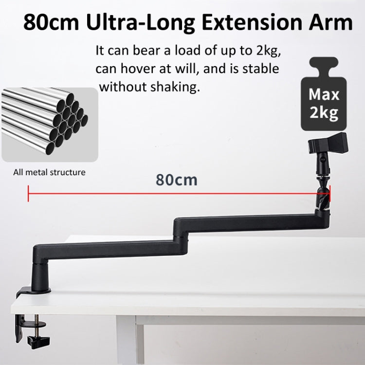 Microphone Stand Desk Mount 360 Degree Adjustable Cantilever Holder - HoMEdemic™ 
