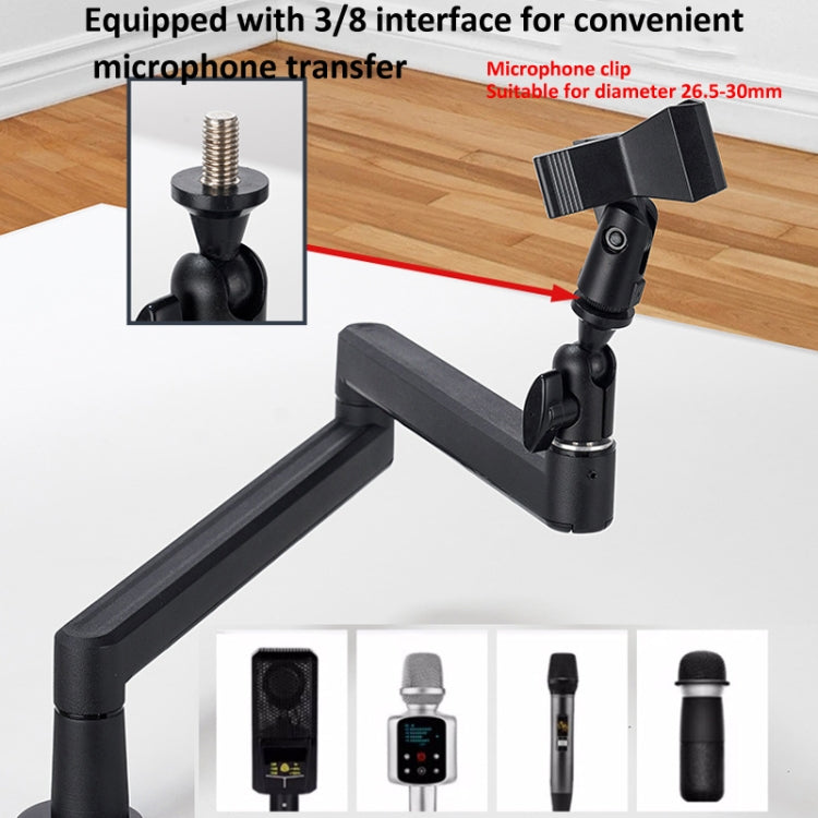 Microphone Stand Desk Mount 360 Degree Adjustable Cantilever Holder - HoMEdemic™ 