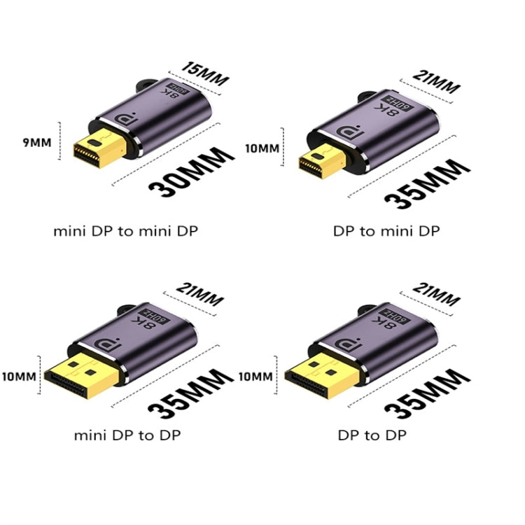 Mini DP Male to Mini DP Female Adapter 8K 60Hz HD Video Transmission Expanding - HoMEdemic™ 
