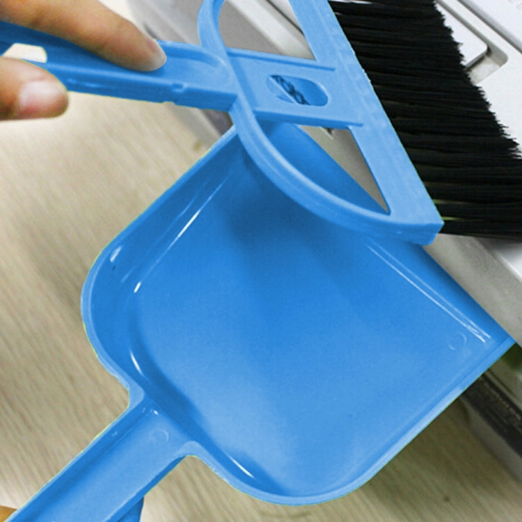 Mini Desktop Car Keyboard Sweep Cleaning Brush Small Broom Dustpan Set, 1  Set (Blue) - HoMEdemic™