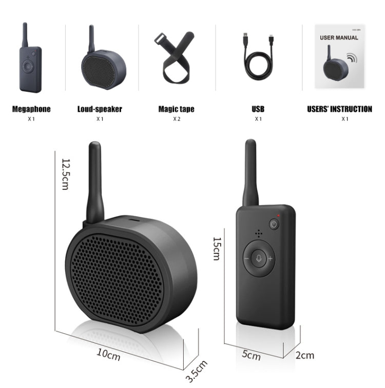 Mini Drone Megaphone Wireless Portable Speaker 2KM Control for DJI Mavic Mini/Mavic 2/Mavic Pro/FIMI X8SE/Phantom/Hubsan Zino - HoMEdemic™ 