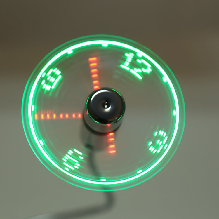 Mini Durable USB Clock Time Display Flexible LED Light Fan, DC 5V - HoMEdemic™ 