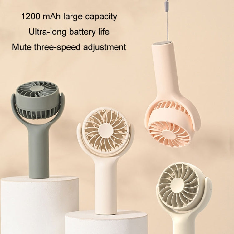 Mini Handheld Small Fan Rechargeable Mute Desktop Portable Fan(Khaki) - HoMEdemic™ 