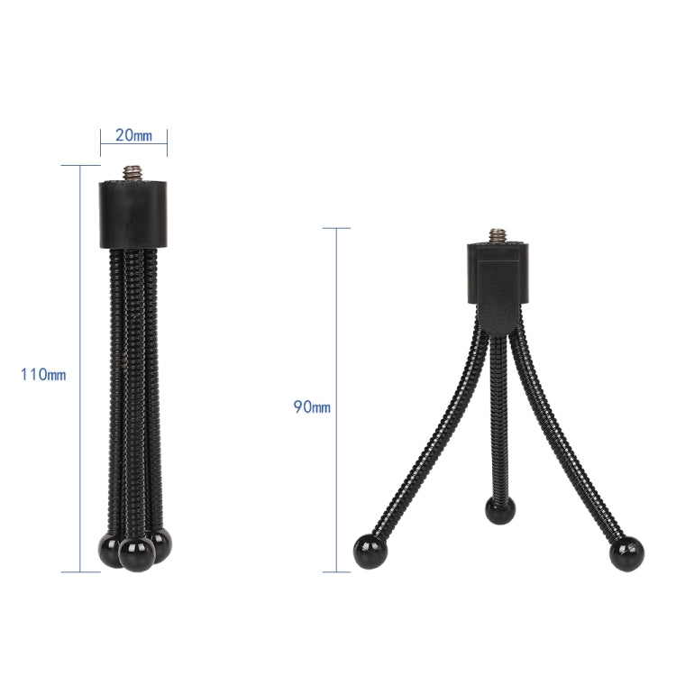 Mini Metal Desktop Tripod Mount with UNC1/4 screw interface for DJI, Insta360, GoPro and Other Action Cameras, Max Load: 0.6kg, Mini Metal Desktop - HoMEdemic™ 