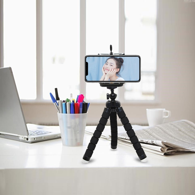 Mini Octopus Flexible Foam Tripod Holder with Phone Clamp & Remote Control - HoMEdemic™ 