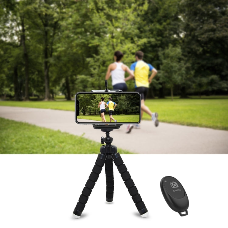 Mini Octopus Flexible Foam Tripod Holder with Phone Clamp & Remote Control - HoMEdemic™ 