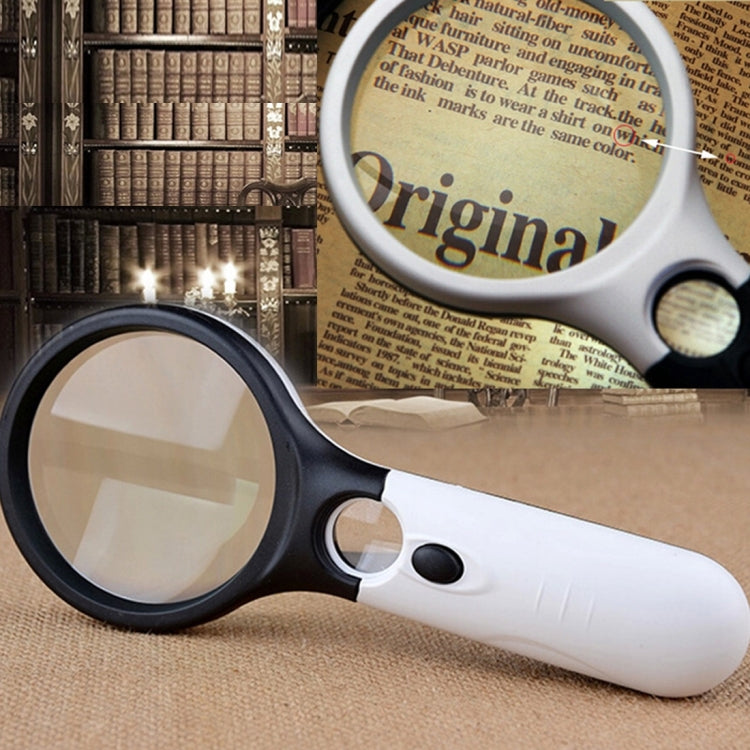 Mini Portable 3-45X Handheld (Black), 3 LED Black, 3 LED White - HoMEdemic™ 