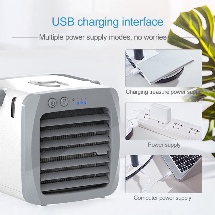 Mini Portable Household USB Refrigeration Air Conditioning Fan Air Cooler, 14.5x13x12.5cm - HoMEdemic™ 