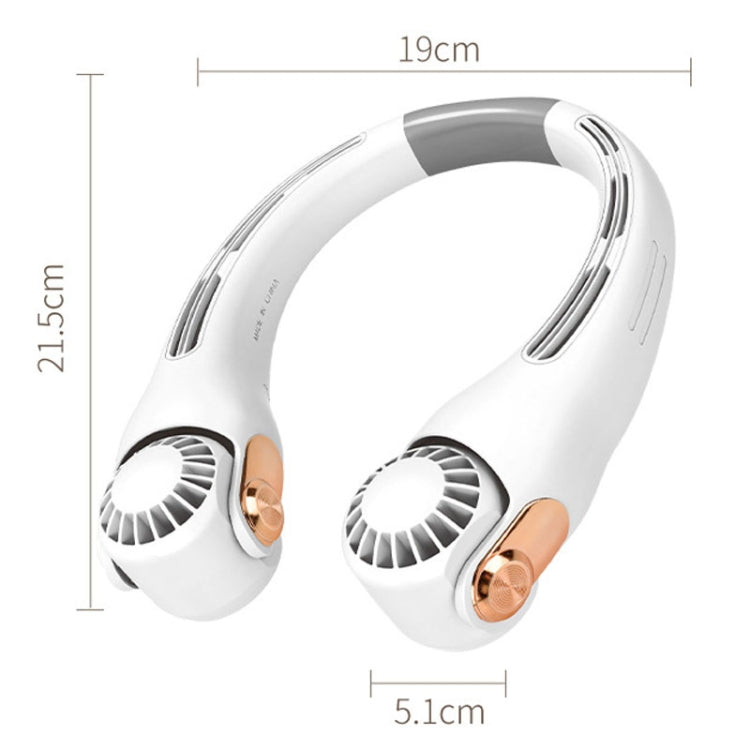 Mini Silicone Neck Fan Portable USB Student Outdoor Adjustable Fan(White) - HoMEdemic™ 