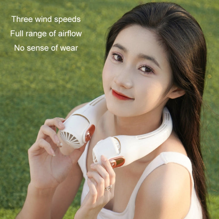 Mini Silicone Neck Fan Portable USB Student Outdoor Adjustable Fan(White) - HoMEdemic™ 