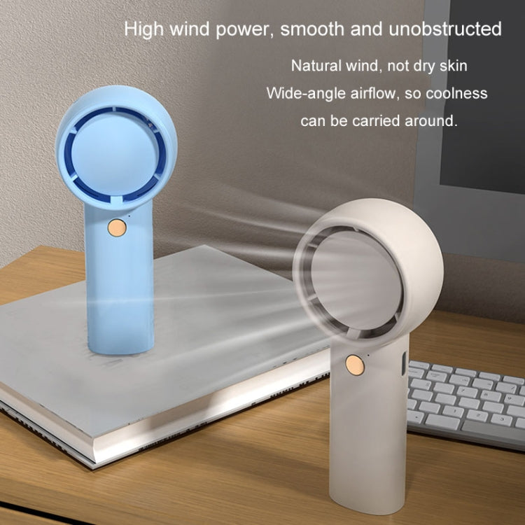 Mini Turbo Handheld Electrical Fan Portable USB Rechargeable Small Fan(Light Brown) - HoMEdemic™ 