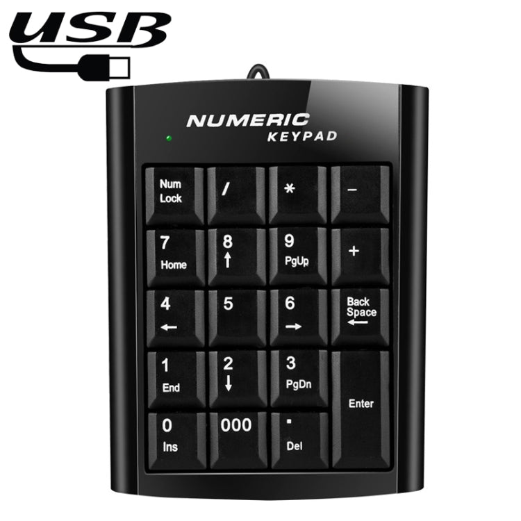 Mini USB Numeric keyboard with 19 keys, USB Numeric keyboard - HoMEdemic™ 