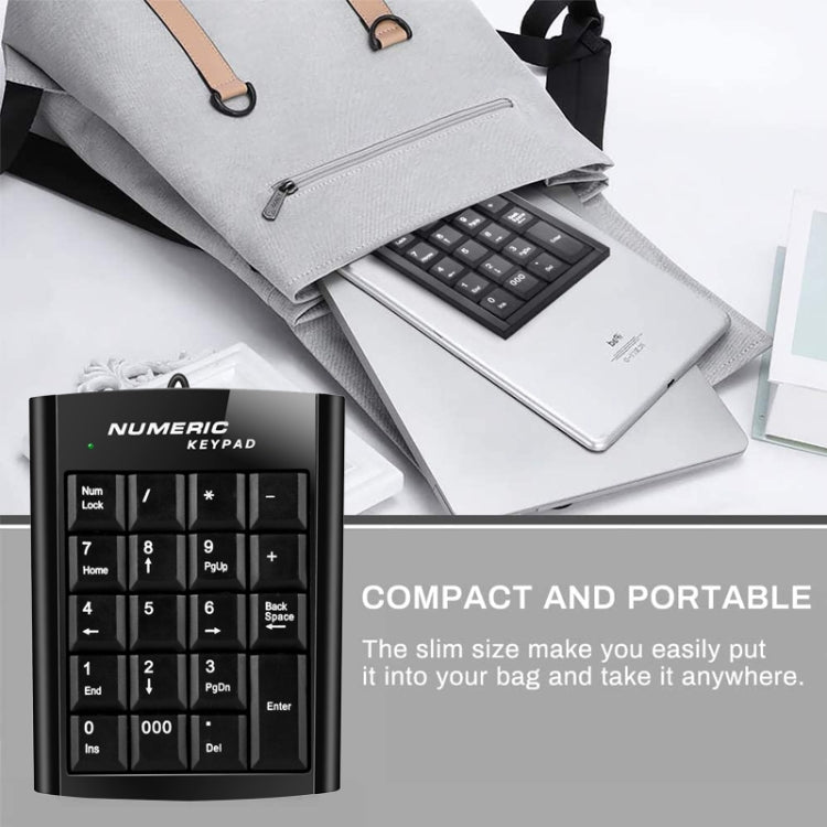 Mini USB Numeric keyboard with 19 keys, USB Numeric keyboard - HoMEdemic™ 