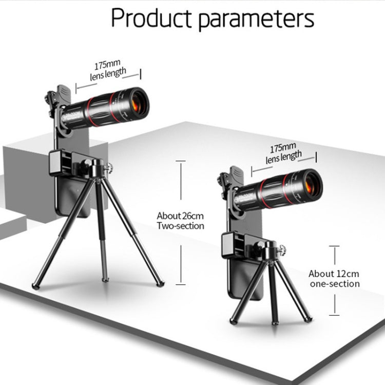 Mobile Phone Universal Lens Telescope 28X + Wide Angle 0.6X + Macro 20X + Fisheye 198 Degree Set, Multi-combination Set - HoMEdemic™ 