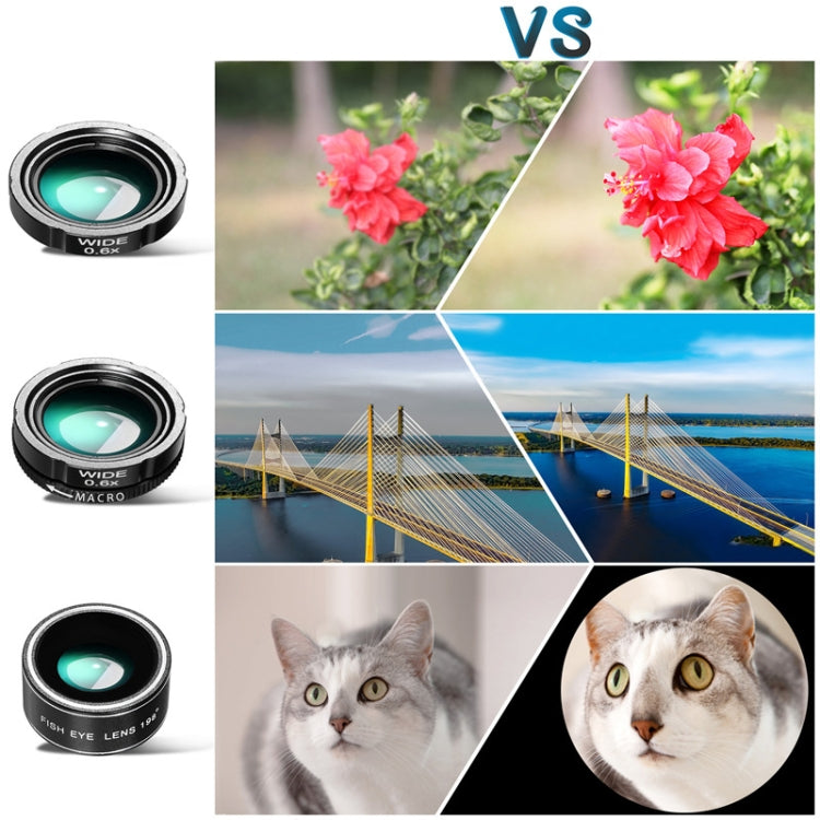 Mobile Phone Universal Lens Telescope 28X + Wide Angle 0.6X + Macro 20X + Fisheye 198 Degree Set, Multi-combination Set - HoMEdemic™ 