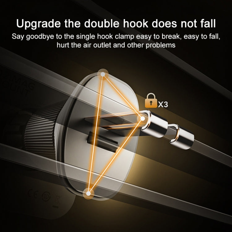 Momax Cm32 Q2 Mag Mount Metal Magnetic Wireless Fast Charging Car Holder - HoMEdemic™ 