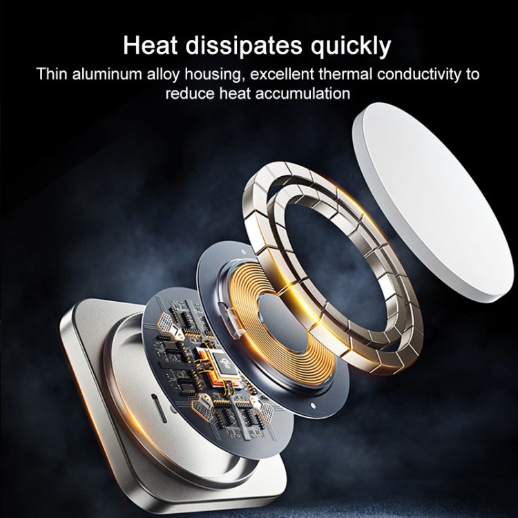 Momax Cm32 Q2 Mag Mount Metal Magnetic Wireless Fast Charging Car Holder - HoMEdemic™ 