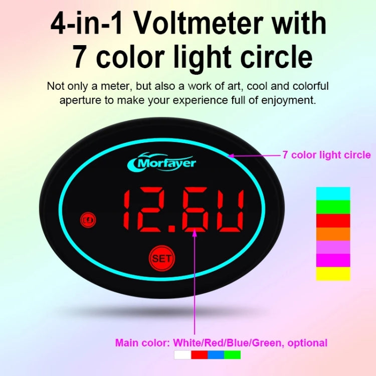 Morfayer Locomotive Multi-function Voltmeter, Green, Specification: 2 in 1 - HoMEdemic™ 