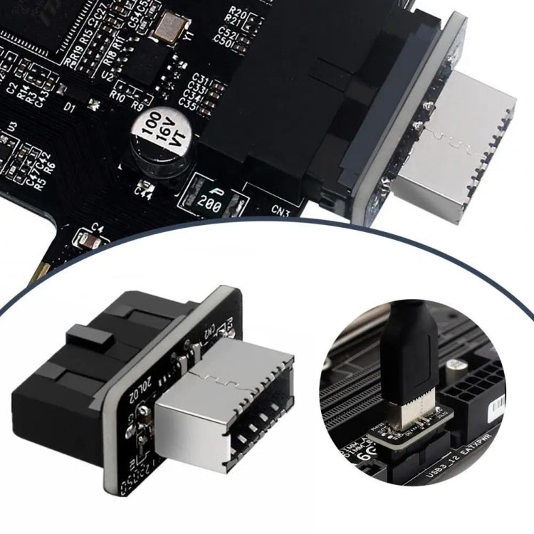 Motherboard USB3.0 19P/20P to TYPE-E Adapter - HoMEdemic™ 