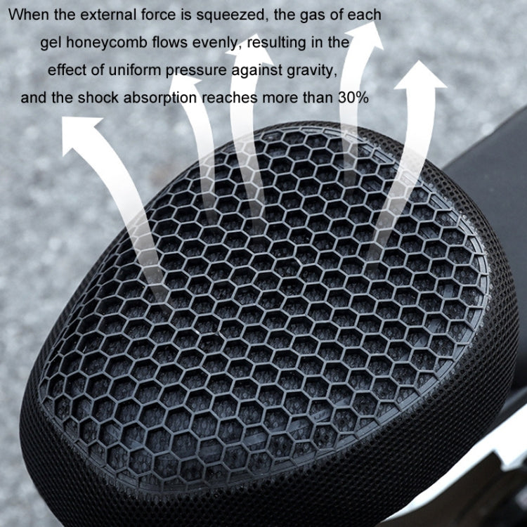 Motorcycle Breathable Massage Waterproof Sun-proof Silicone Seat Cushion(Black) - HoMEdemic™ 