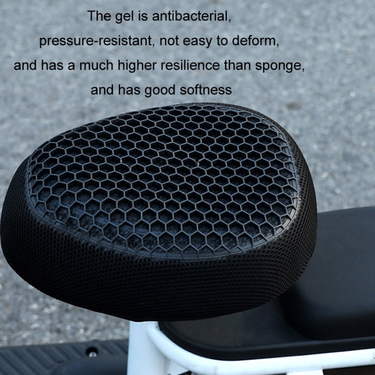 Motorcycle Breathable Massage Waterproof Sun-proof Silicone Seat Cushion(Black) - HoMEdemic™ 